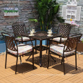 New design patio aluminum frame furniture dining sets garden chairs